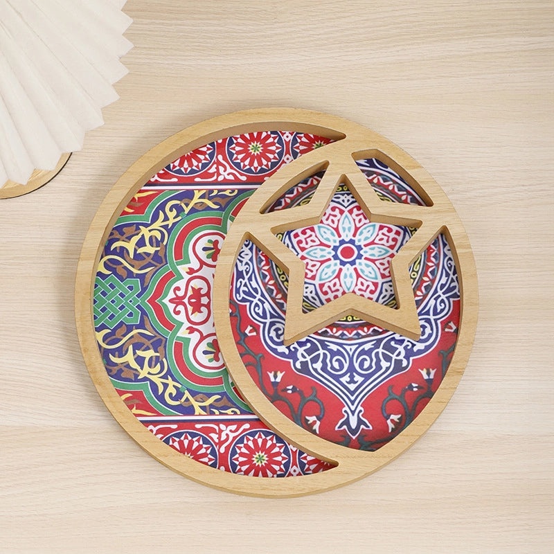 Vintage Star and Moon Wooden Ornament | Home Decor Accessories