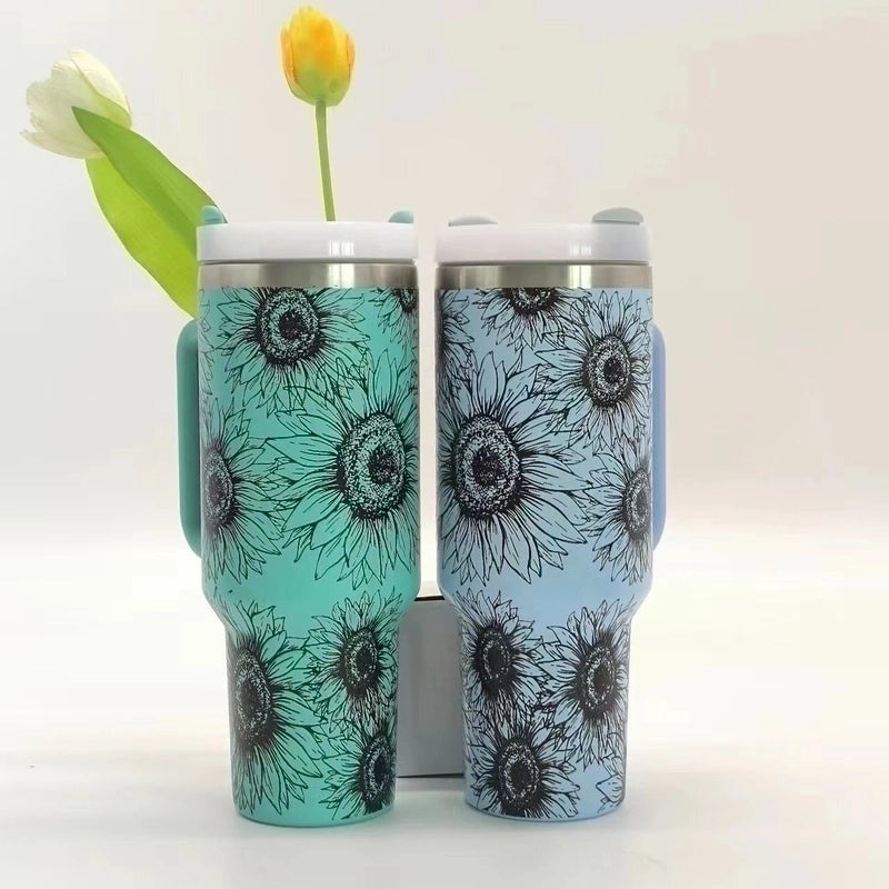 Stylish Tropical Stainless Steel Water Bottle for Casual Vacation Use | Drinkware & Travel Accessories