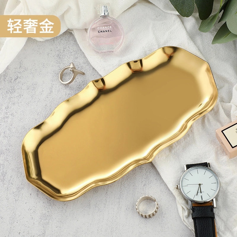 Wave-shaped Stainless Steel Jewelry Tray | Jewelry Storage