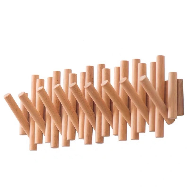 Nordic Style Adhesive Wall-Mounted Coat Rack Foldable Clothes Hook for Entryway Storage|Home Storage & Organization