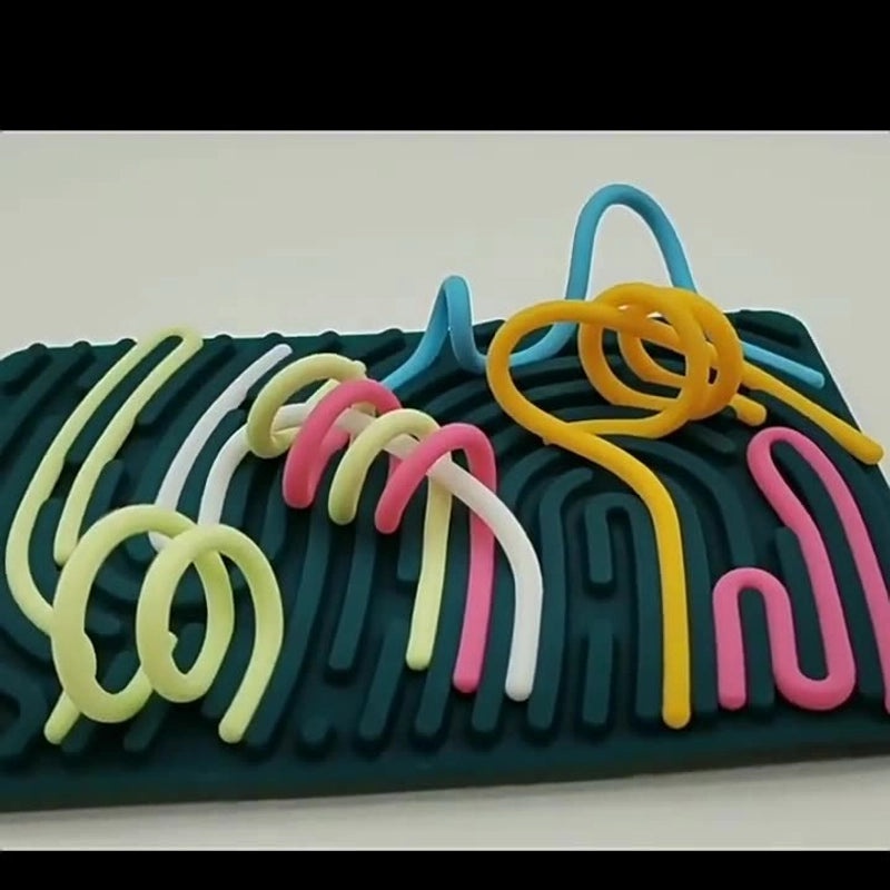 Kids Silicone Bubble Pop Toy | Educational Sensory Decompression Activity Board | Children's Stress Relief Toy | Sensory Learning Games | Sensory