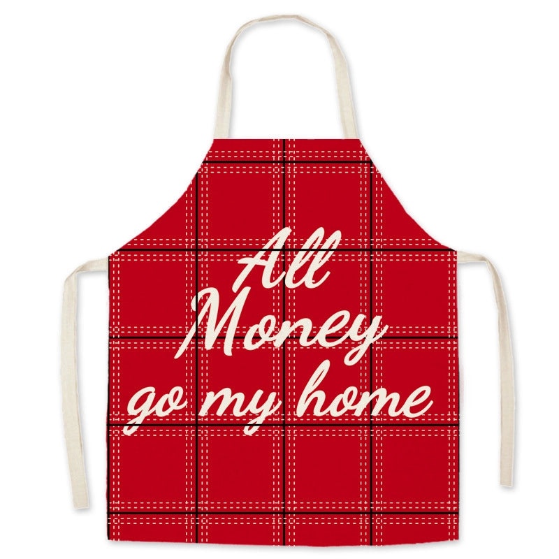 Minimalist Snowflake Christmas Cooking Apron Polyester Fabric 1 Piece | Kitchen Accessories & Cooking Aprons