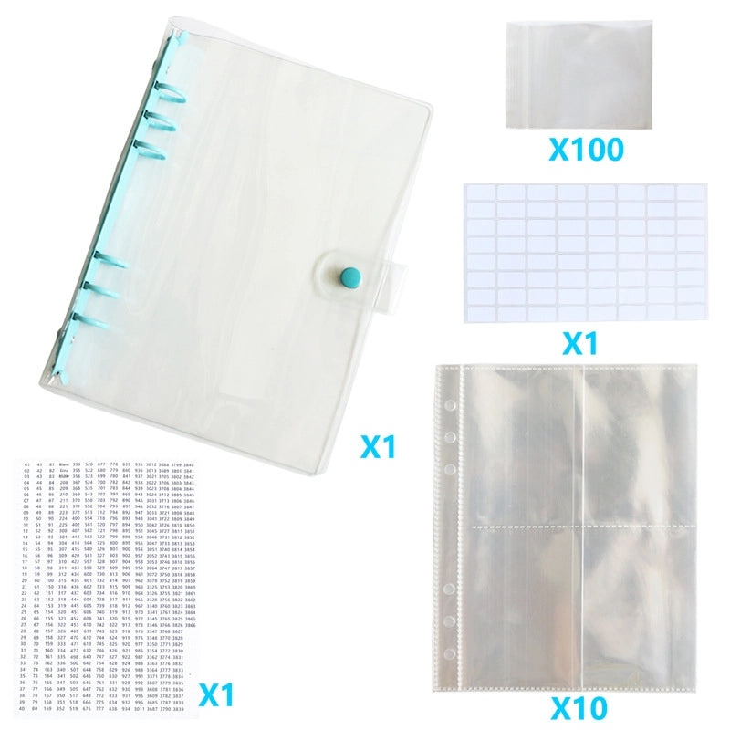 Diamond Painting Storage Book with Ziplock Bags for DMC447 Color Digital Stickers|Diamond Painting Accessories