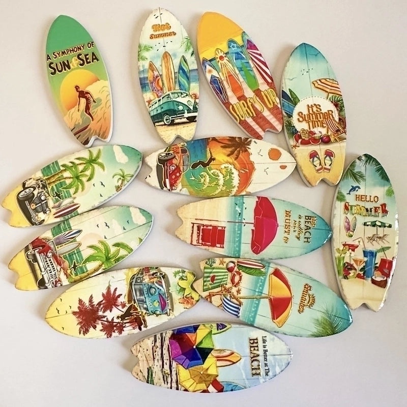 Hawaiian Tropical Art Resin Fridge Magnet | Home Decor & Kitchen Accessories