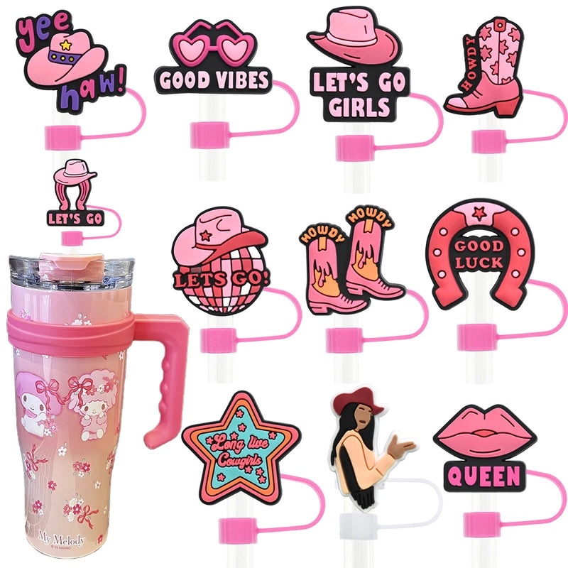 Stylish Letter Silica Gel Straw Cap for Casual and Elegant Look 1 Piece | Drinkware Accessories