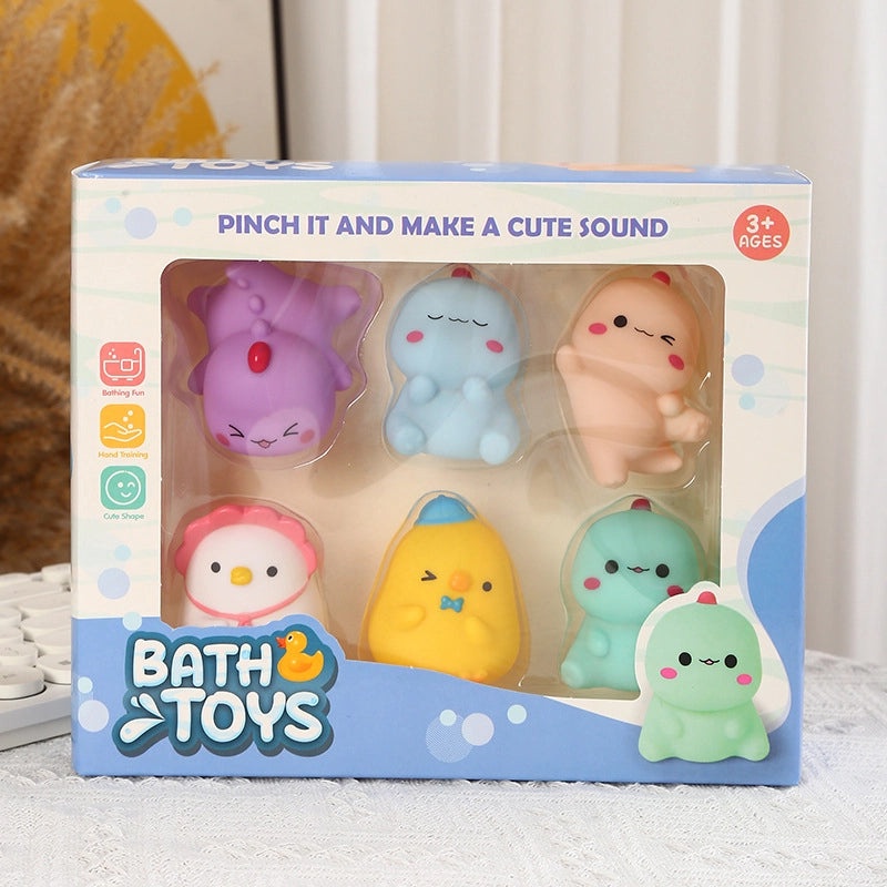 Mini Colorful Vinyl Dinosaur Toy, Educational Pinch Sound Plaything for Kids | Children's Educational Toys