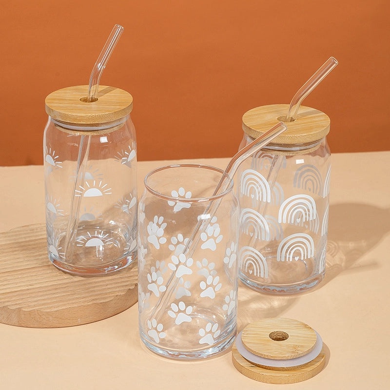 Stylish Solid Color Glass Water Bottle for Everyday Use 1 Piece|Home & Kitchen > Drinkware > Water Bottles