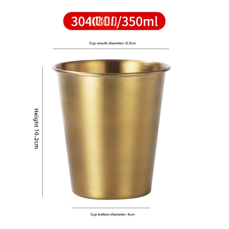 Industrial Style 304 Stainless Steel Beer Cup with Logo | Drinkware & Cups