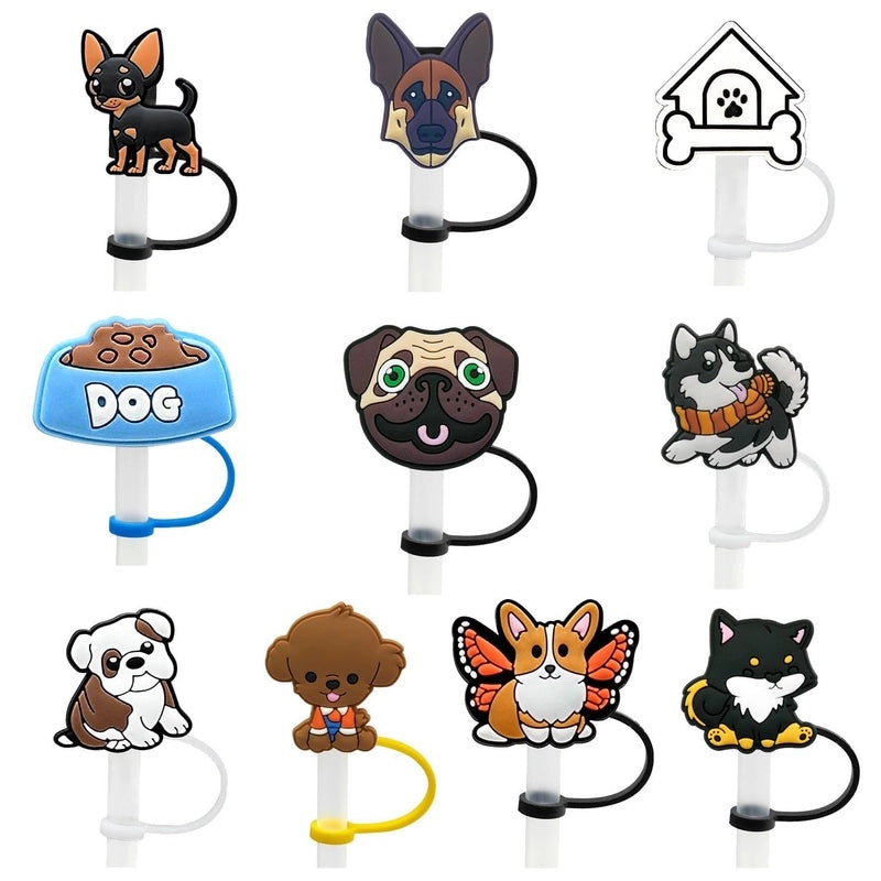 Adorable Devil Eye Star Silica Gel Straw Cap Set | Drinkware Accessories