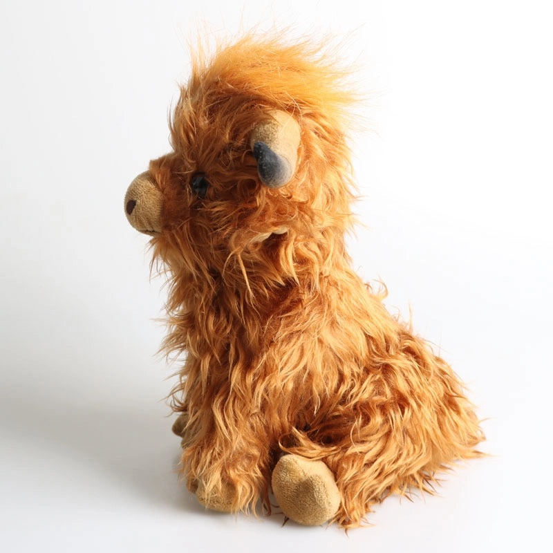 Scottish Highland Cow Plush Toy Long Hair Realistic Simulation Spot Highland Bull Doll | Plush Toys & Stuffed Animals