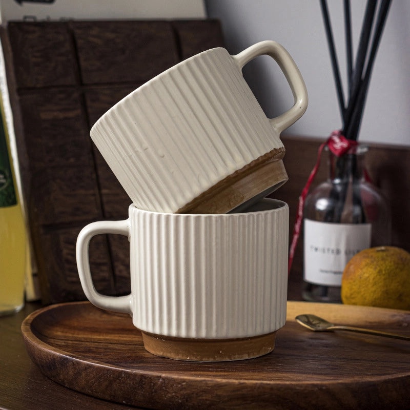 White Porcelain Mug for Everyday Use | Home & Kitchen Drinkware
