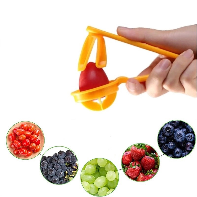 Simple Solid Color Plastic Fruit Cutter 1 Pc | Kitchen Gadgets