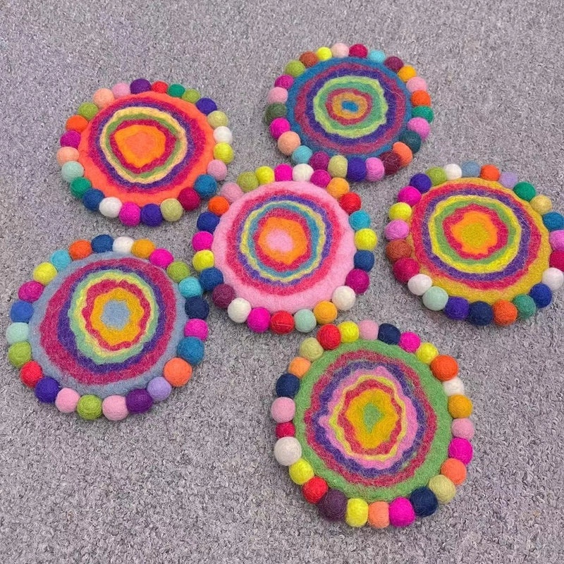 Adorable Multicolor Wool Felt Accessory 1 Piece | Handmade Jewelry Accessories