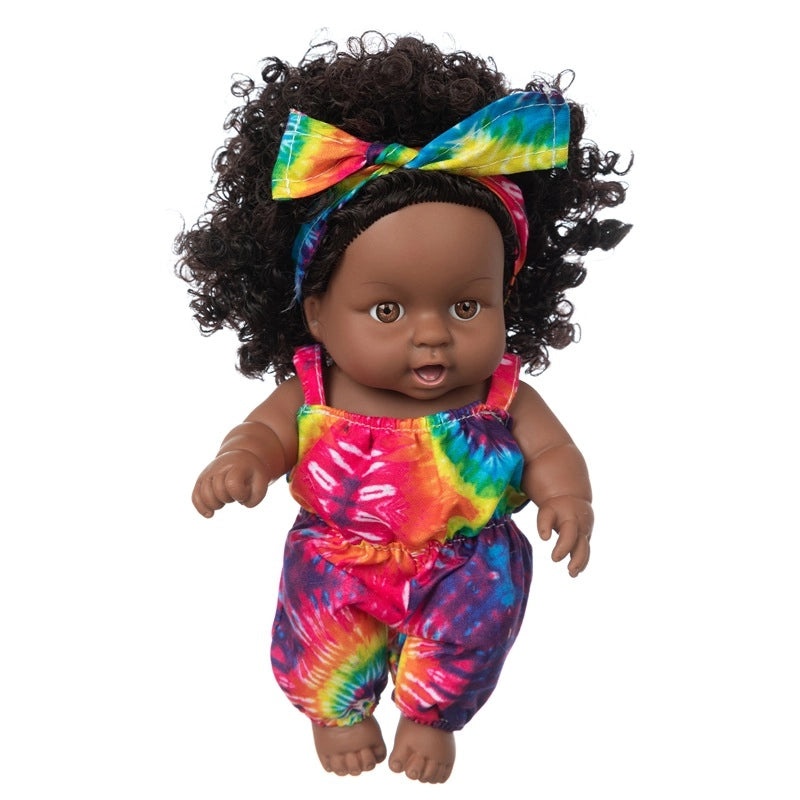 8 Inch African American Vinyl Fashion Dress Up Girl Doll for Kids|Dolls & Accessories
