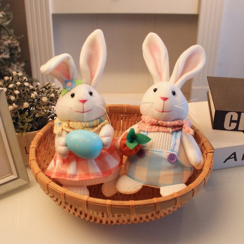 Luminous Easter Rabbit Toy Cute Cartoon Radish Egg Holder Desktop Decoration|Home Decor Accessories