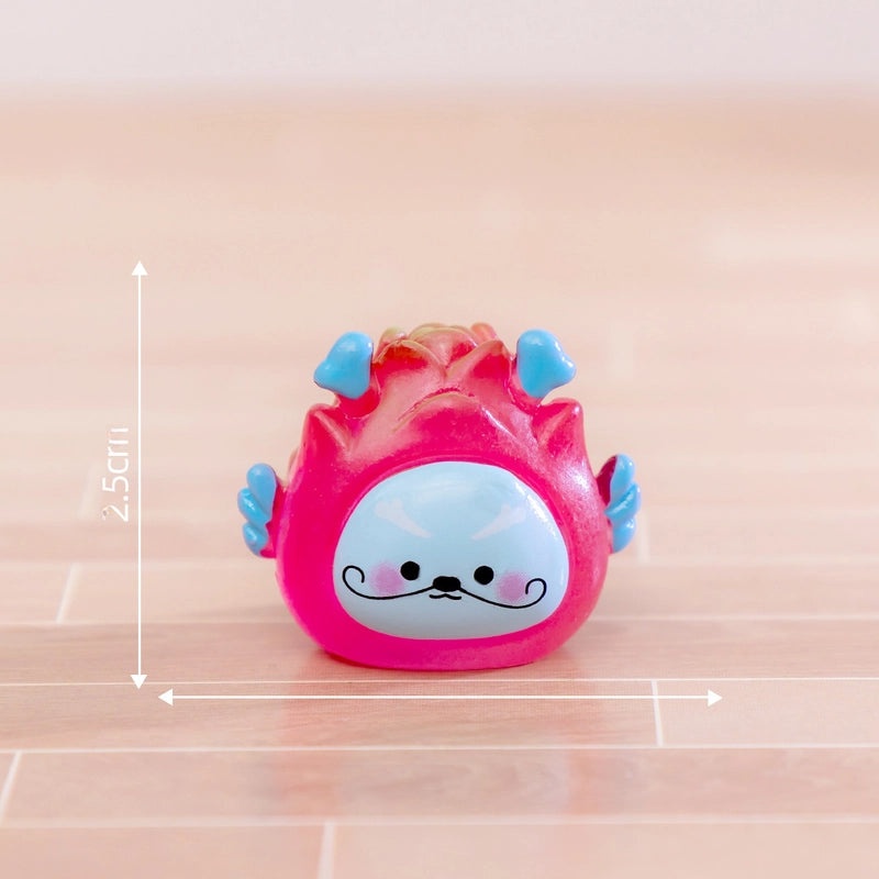 Fluorescent Micro Zodiac Fruit DIY Decorations Cute Small Ornaments for Car and Desktop | Home Decor Accessories