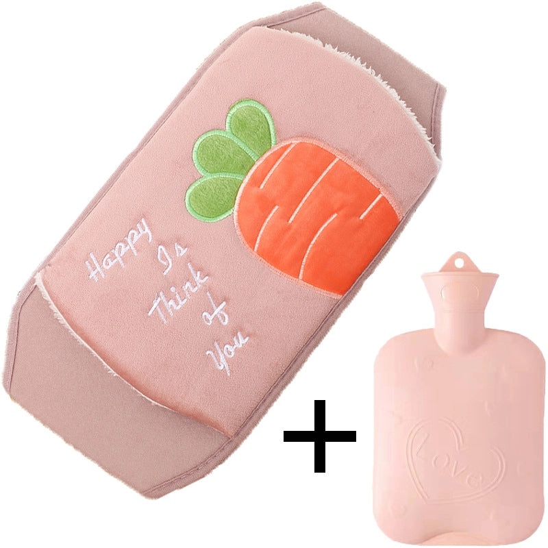 Plush Hot Water Bag with Protective Belt for Waist and Hands Warmth | Home & Personal Care