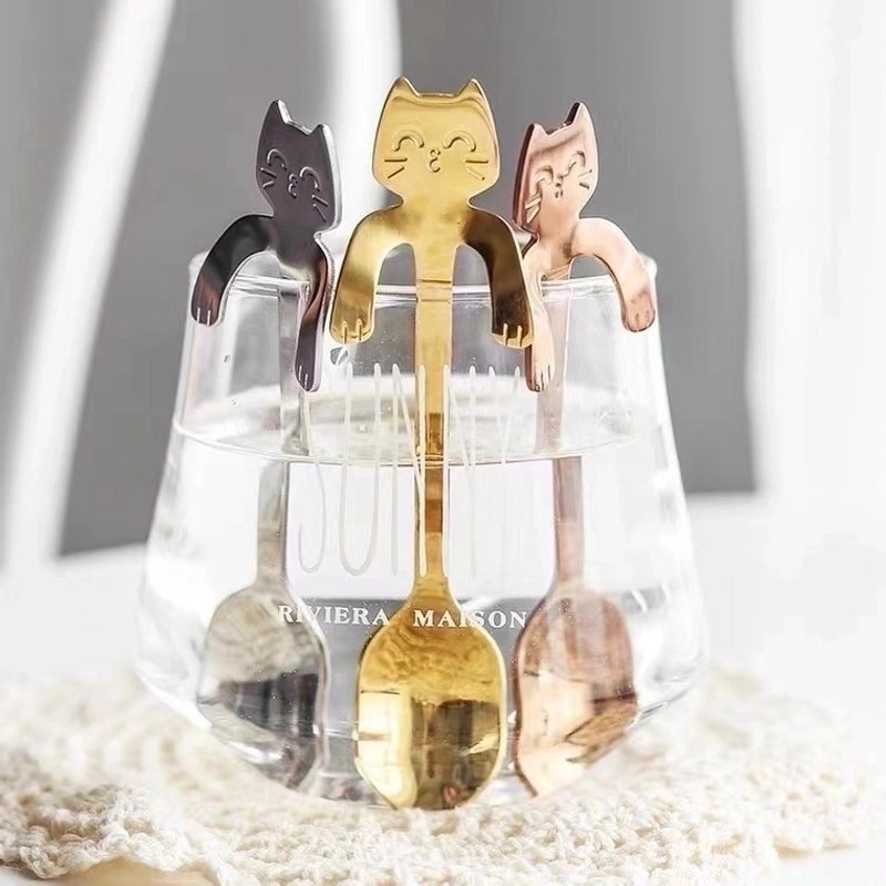 Adorable Cartoon Stainless Steel Spoon Single Piece | Kitchen Utensils & Cutlery