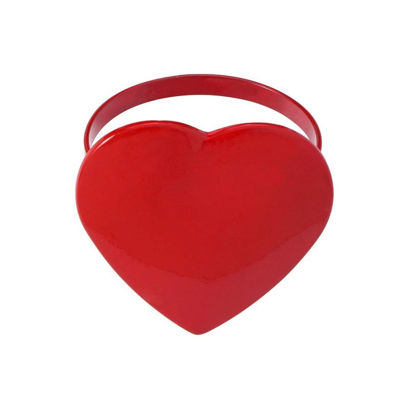Valentine's Day Red Heart Flower Alloy Napkin Ring Casual Elegant Pastoral Style 1 Piece|Home Decor Tableware