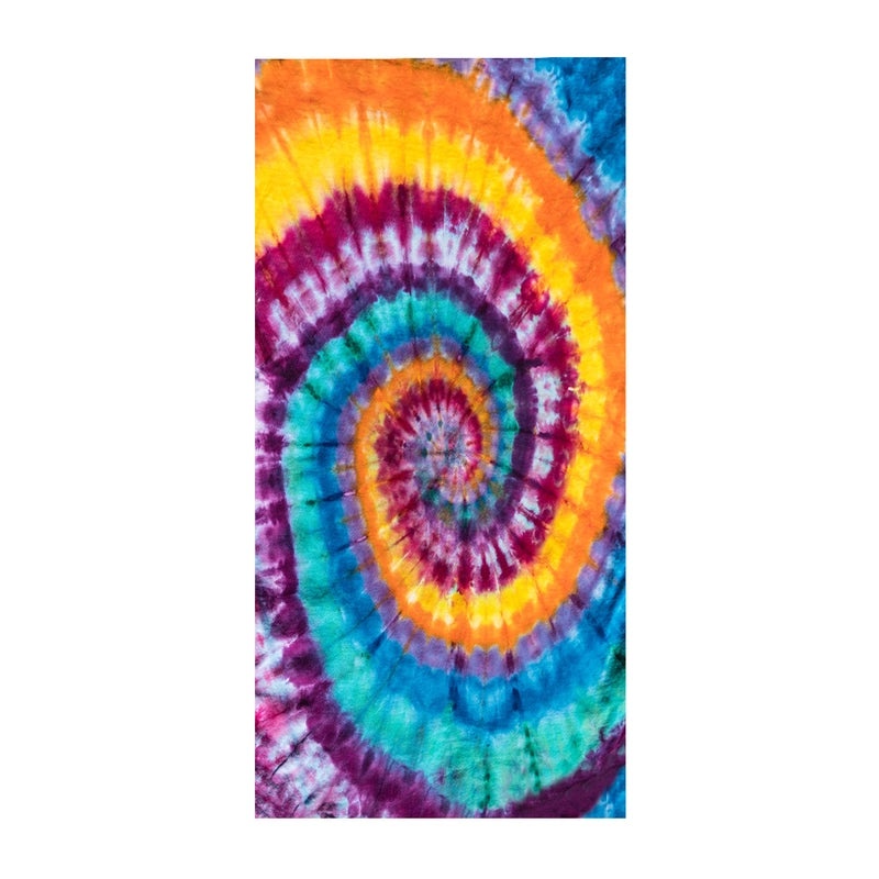 Microfiber Square Beach Towel with Tie-Dye 3D Digital Print | Beach Towels & Outdoor Accessories