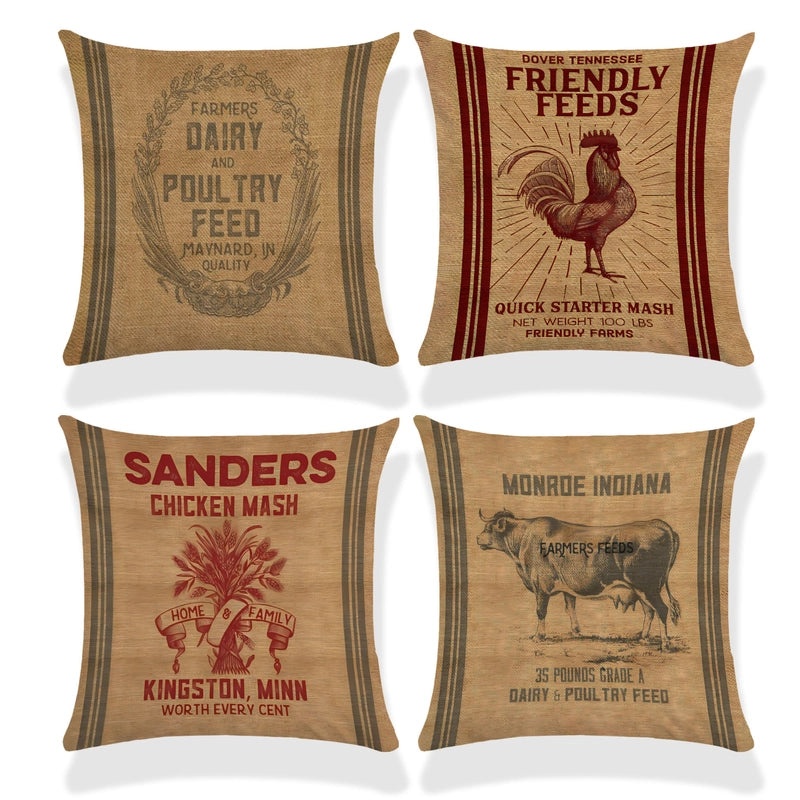 Cute Modern Animal Print Polyester Pillow Covers for Couch Sofa Decor|Home Decor & Pillows