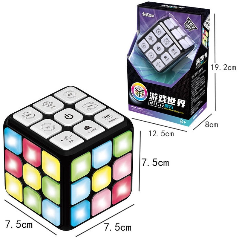 Electronic Multi-function Music Rubik's Cube with LED Lights for Kids | Children's Toys & Games