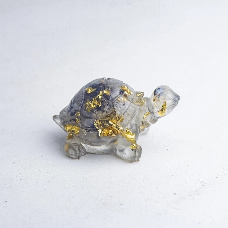 Cute Cartoon Tortoise Resin Figurine | Home Decor & Ornaments