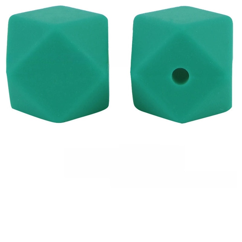 17mm Silicone Octagonal Beads for Pacifier Chains DIY Accessories | Baby & Mom Essentials