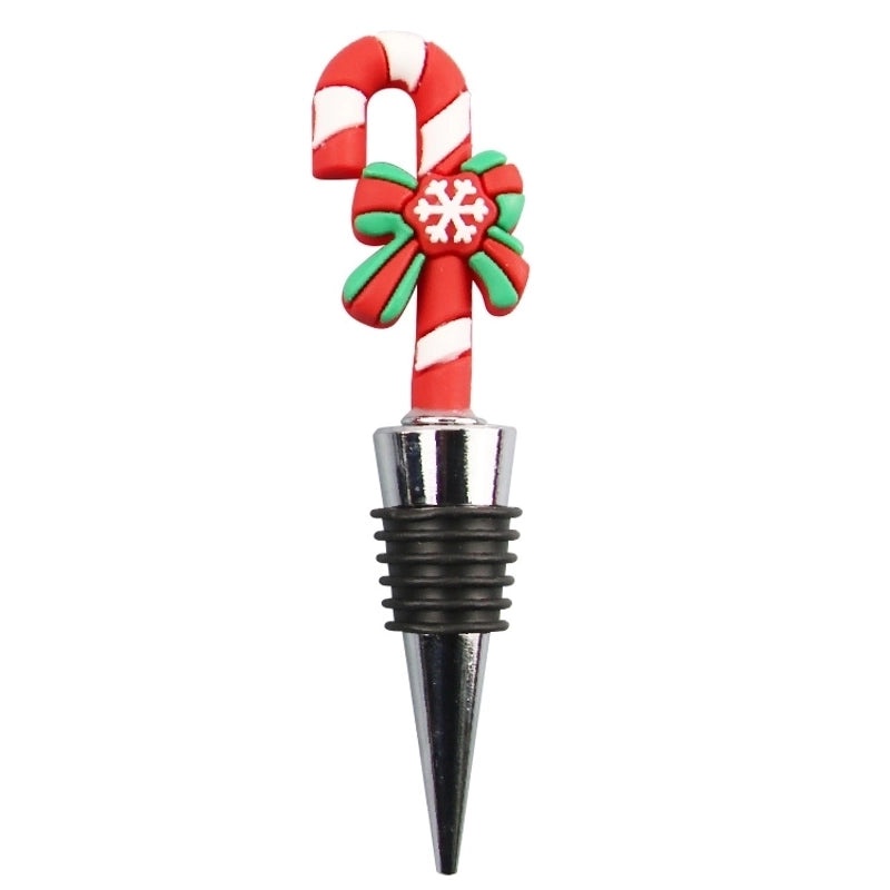 Festive Cartoon Wine Bottle Stopper PVC Aluminium Alloy 1 Piece|Kitchen & Dining Accessories
