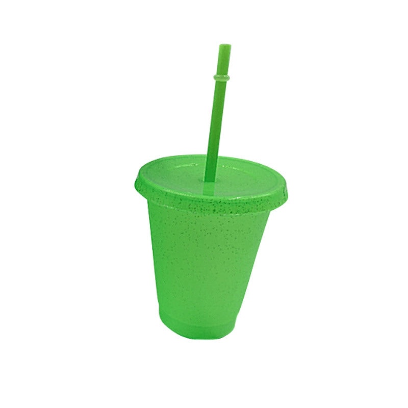 Creative Green Glitter Straw Cup Summer Edition | Drinkware & Tumblers