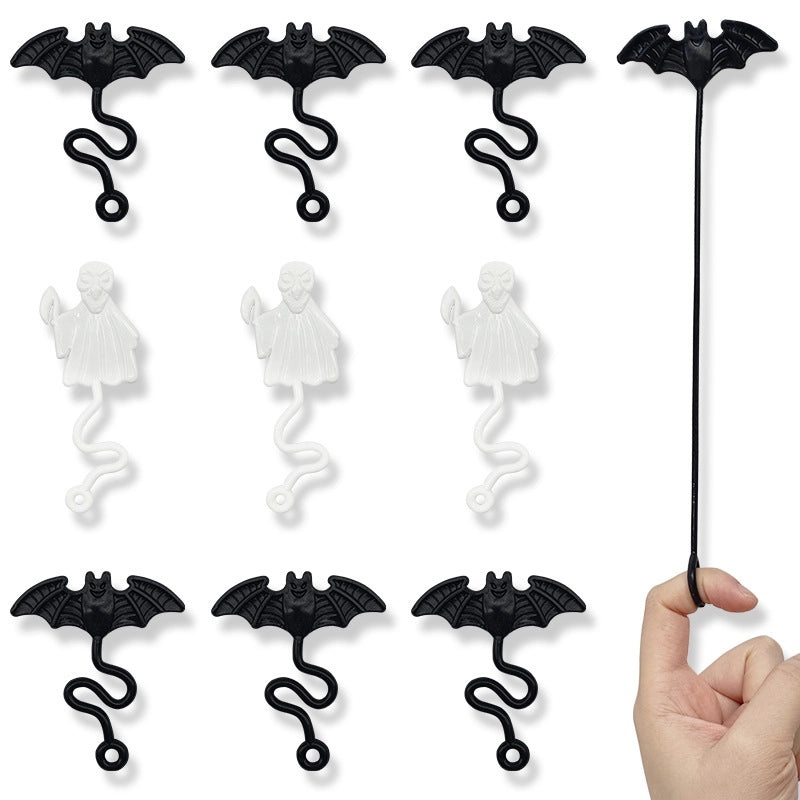 Elastic Soft Toy Halloween Death Bat Climbing Wall Sticky Decompression Trick Toy|Halloween Decorations