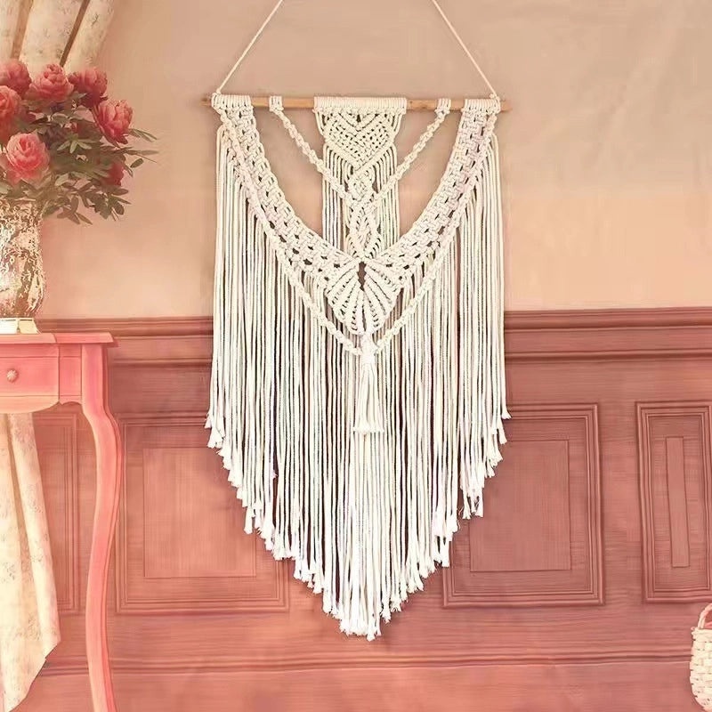 Striped Cotton Tapestry Wall Hanging for Vacation Vibes|Home Decor Wall Art