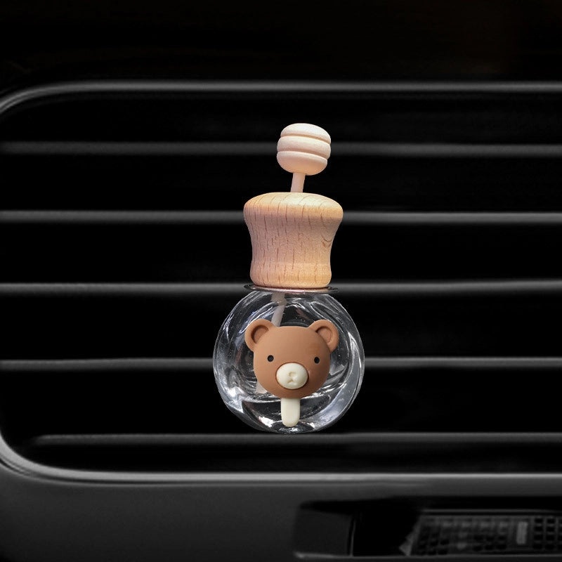 Cartoon Milk Tea Color Car Air Vent Perfume Bottle Cute Aromatherapy Ornament | Car Accessories