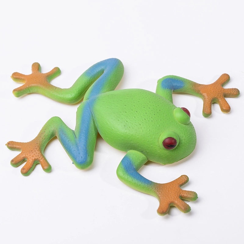 Realistic Frog Figurine Decoration Soft Rubber Frog Toy Creative Prank Vent Toy|Home Decor & Toy Accessories