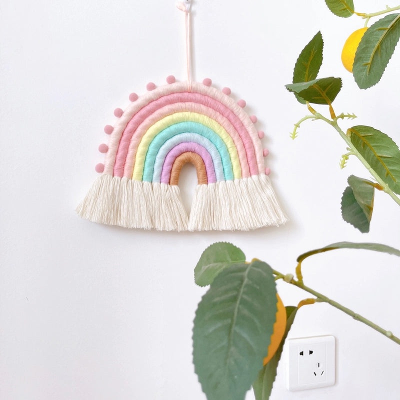 Nordic Rainbow Woven Hanging Ornament for Kids Room Wall Decor|Home Decor Ornaments