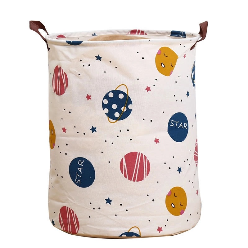 Large Waterproof Laundry Basket with Colorful Print|Home Storage & Organization