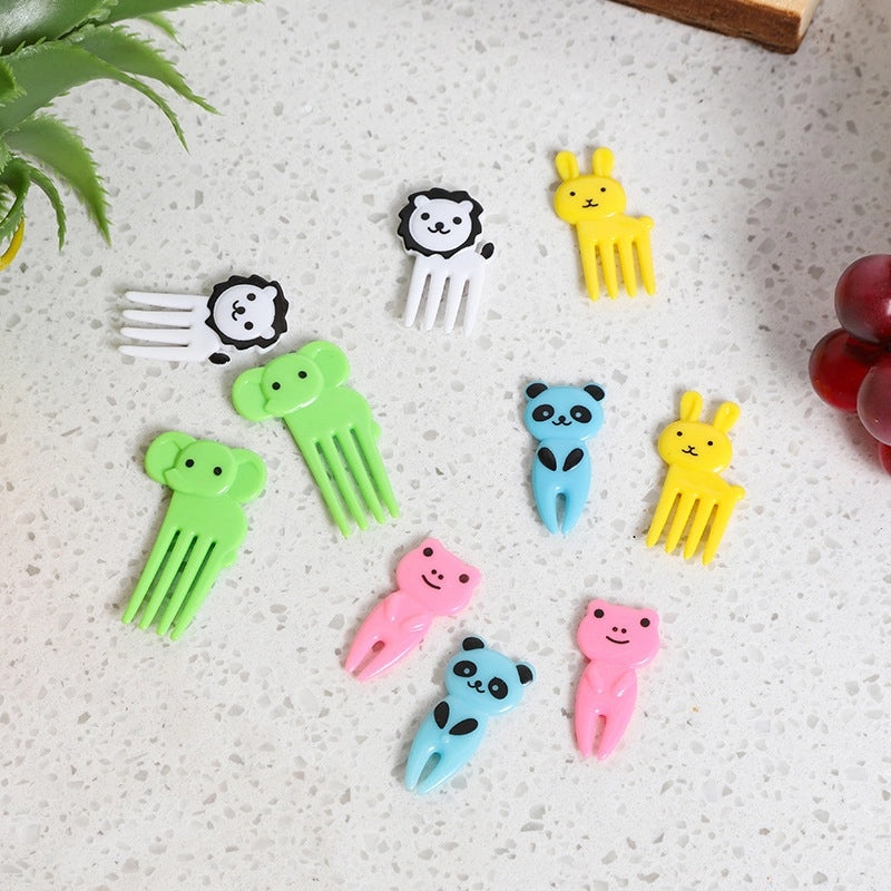 Cartoon Fruit Mini Fork Japanese Style Cute Kids Snack Pick|Kitchen & Dining Accessories