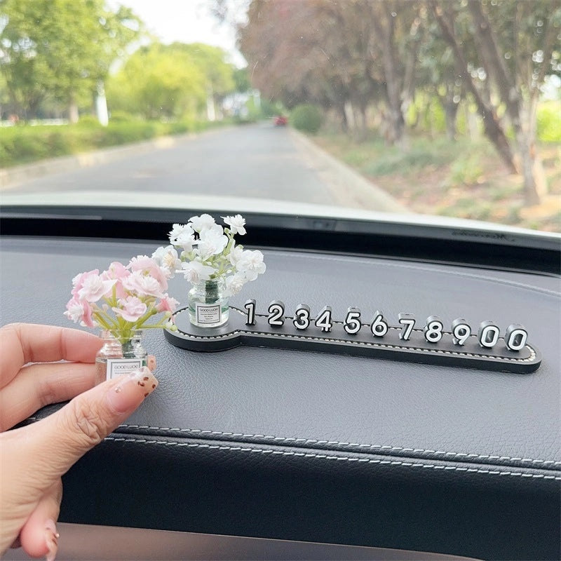 Elegant Minimalist Flower Glass Ornaments for Women|Home Decor Accessories