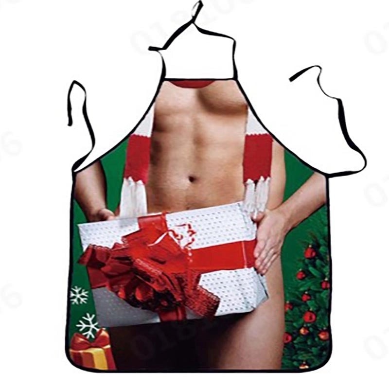 Stylish Cartoon Linen Apron for Kitchen Cooking|Kitchen & Dining