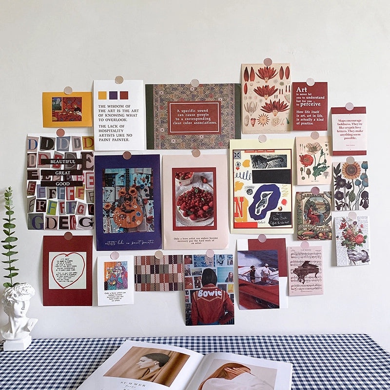 Vintage Style Oil Painting Landscape Paper Wall Decal | Home Decor