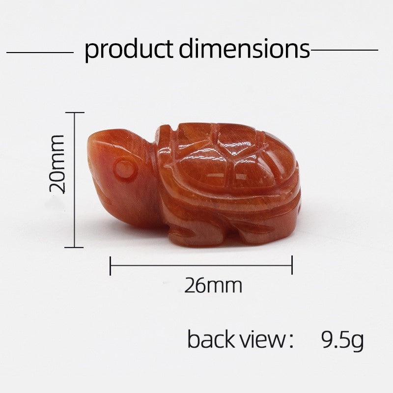 Adorable Tortoise Agate Tiger Eye Opal Decorative Figurines|Home Decor & Collectibles