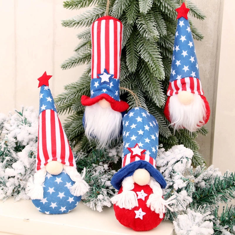 Vintage Elderly Doll Pendant Set for Independence Day Celebration|Jewelry & Accessories