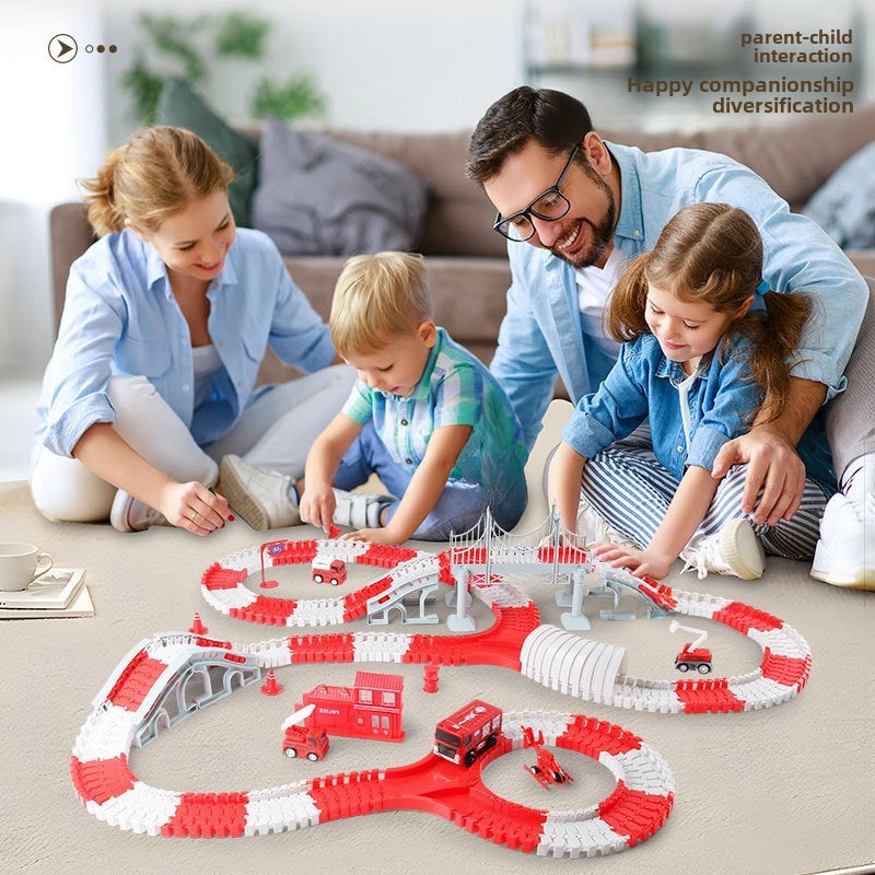 Handmade DIY Electric Fire Rail Car Educational Toys for Children Popular Student Gifts|Educational Toys