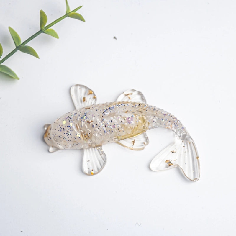 Minimalist Fish Gem Crystal Glue Ornaments | Home Decor & Accessories