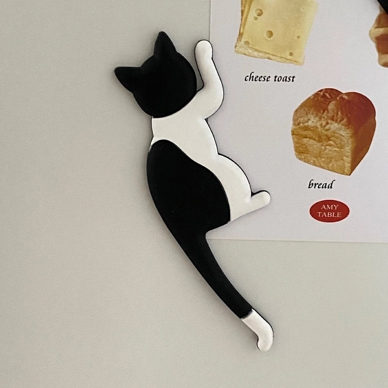 Adorable Cat Resin Fridge Magnet Decorative Artificial Art | Home Decor & Kitchen Accessories
