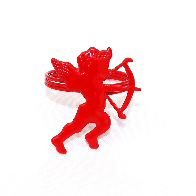 Elegant Red Heart Letter Alloy Pendant for Valentine's Day Party|Jewelry & Accessories