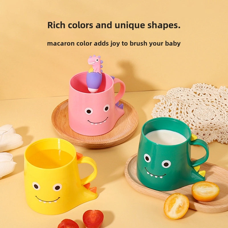 Kids Cartoon Mouthwash Cup Cute Toothbrush Holder Unisex Children's Bathroom Accessory|Bathroom Accessories