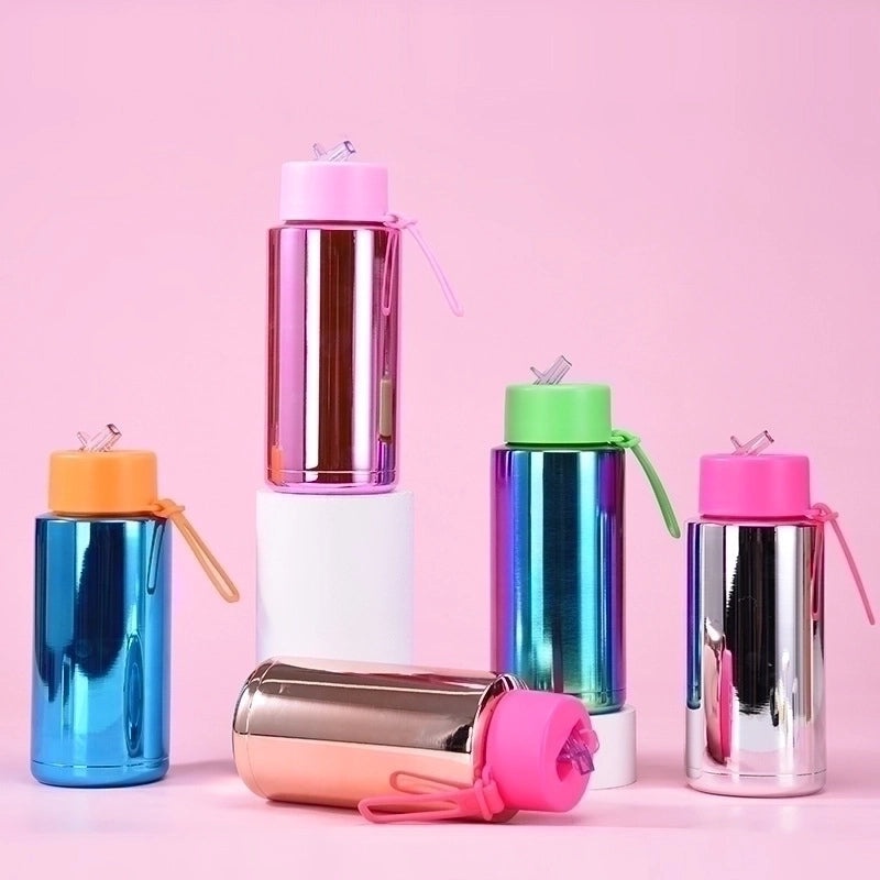 Chinoiserie Style Multicolor Stainless Steel Water Bottle for Casual Vacation Use | Drinkware