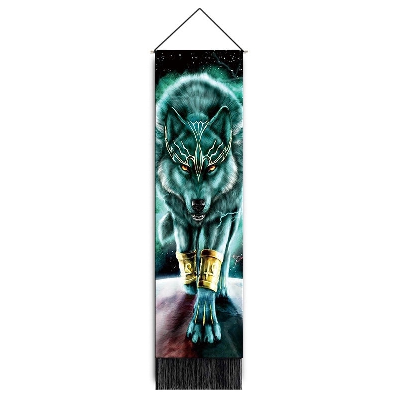 Lion Print Polyester Wall Hanging for Home Decor | Home Decor & Wall Art