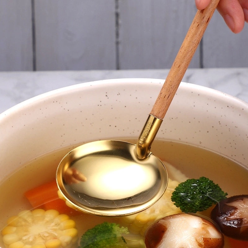 Elegant Solid Color Stainless Steel Spoon for Everyday Use|Kitchen & Dining Utensils